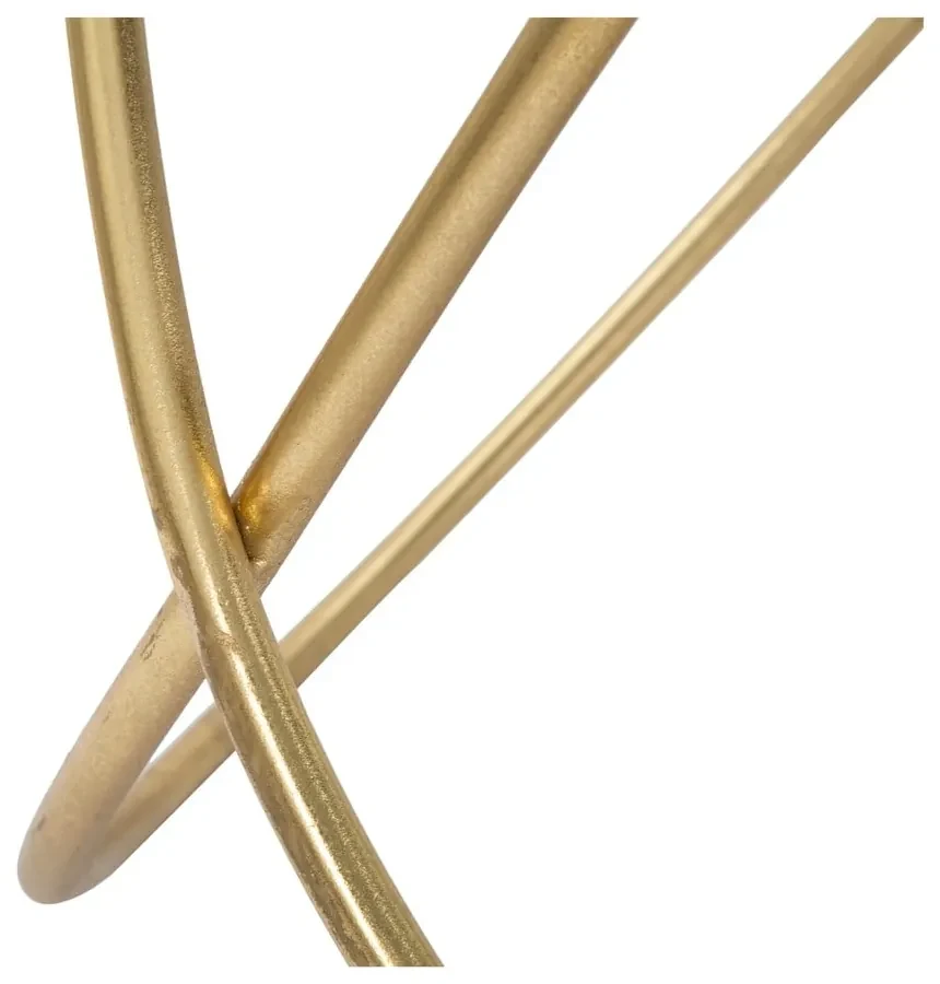 Okrągły stolik ze szklanym blatem ø 60 cm Ring – Mauro Ferretti