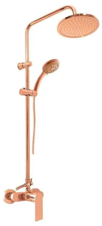 RAV Slezák NL182.5/7ZRK - zestaw prysznicowy z baterią NIL, szczotkowane różowe złoto