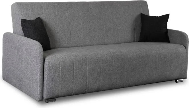 Sofa z Funkcją Spania ASPEN Wersalka Rozkładana Dwuosobowa Szara Nowoczesna do Salonu