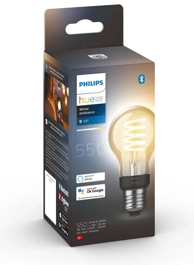 Inteligentna żarówka filamentowa z gwintem E27, 7 W White ambiance – Philips Hue