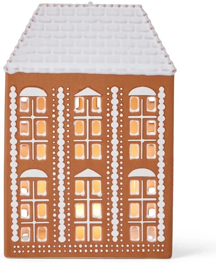 Kamionkowy świecznik na świeczkę typu tealight Gingerbread Lighthouse – Kähler Design