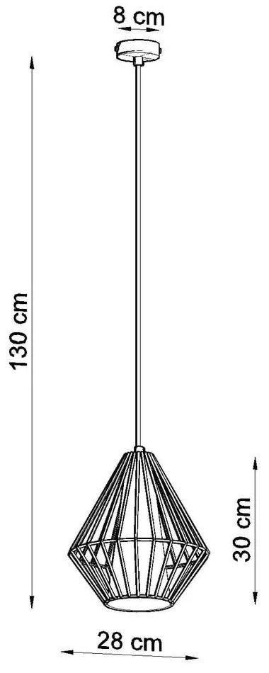 Biała lampa wisząca Nice Lamps Alfredo