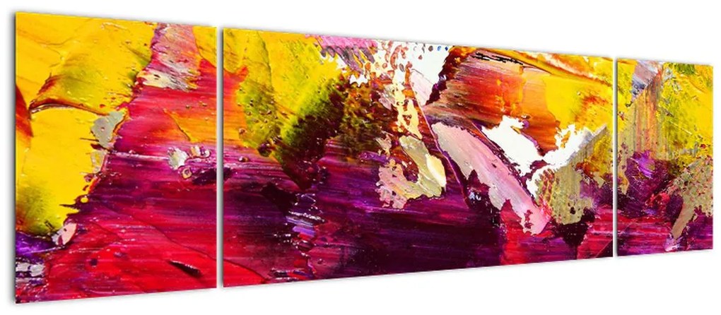 Obraz abstrakcji - malarstwo (170x50 cm)