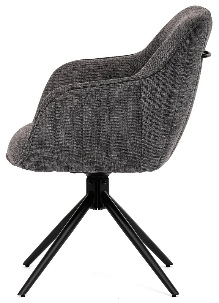 Zestaw krzeseł obiadowych z mechanizmem powrotnymHC-536 GREY2, 2 szt.