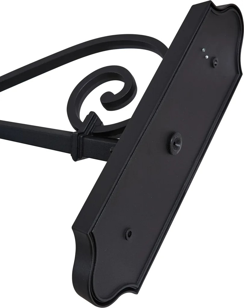 Klasyczny kinkiet zewnętrzny czarny IP44 - Big