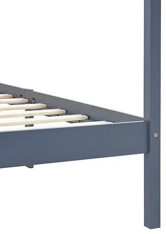 Szare pojedyncze łóżko 90x200cm L0-K50