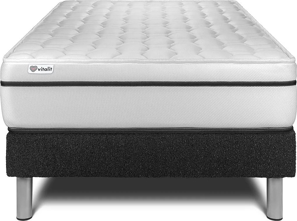 lózka z materacem VITAL SPA 120 x 200 cm Rama lózka Czarny