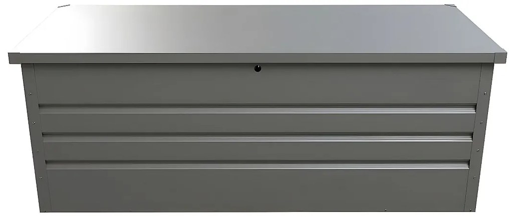 Skrzynia ogrodowa z szarej stali galwanizowanej TOMASO - pojemność 582 l
