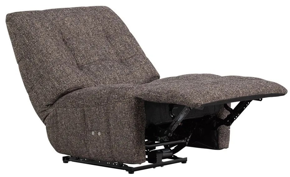 Antracytowy częściowo rozkładany fotel wypoczynkowy Hein – WOOOD