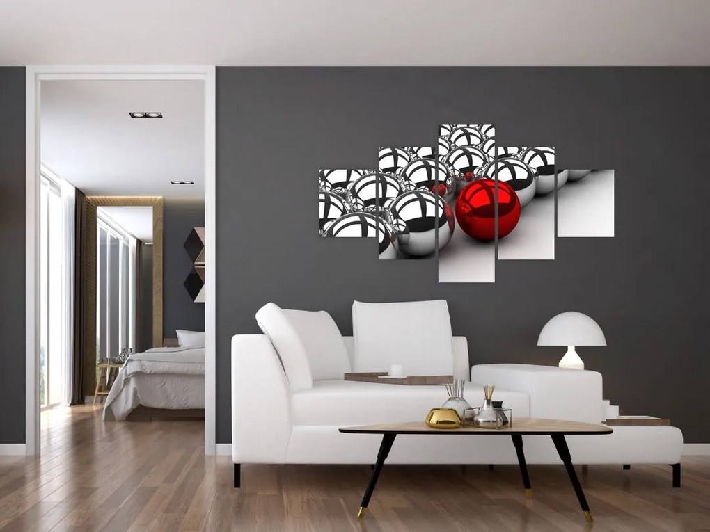 Obraz błyszczących kulek (125x70 cm)