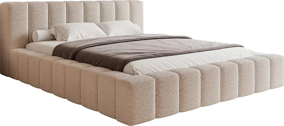 Łóżko tapicerowane MORIA z pojemnikiem na pościel