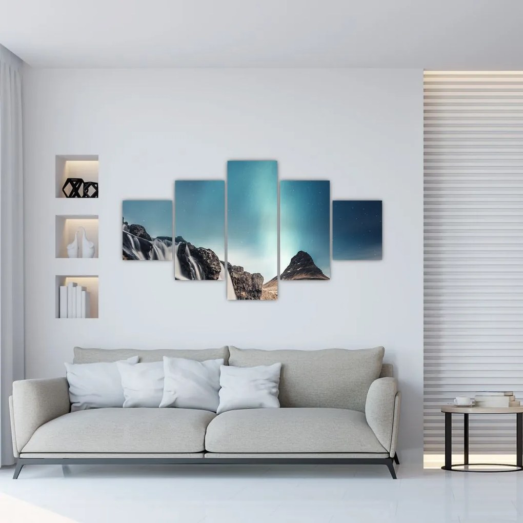 Obraz wodospadów (125x70 cm)