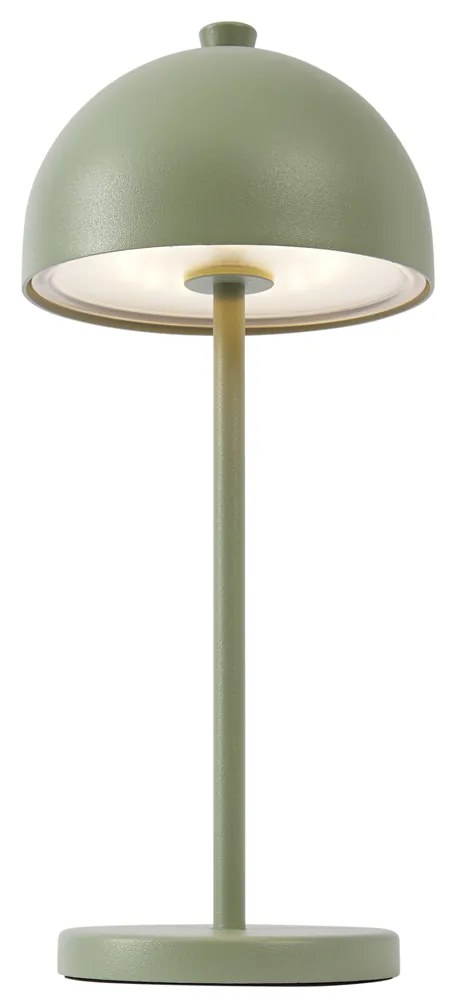 Zewnetrzna Lampa stołowa zielona z LED IP54, ładowalna ze stacją ładującą - Squirrel Nowoczesny Oswietlenie zewnetrzne