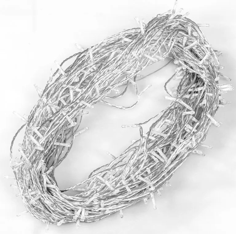 Świąteczne LED oświetlenie - 40m, 400LED, biała ciepła,pilot