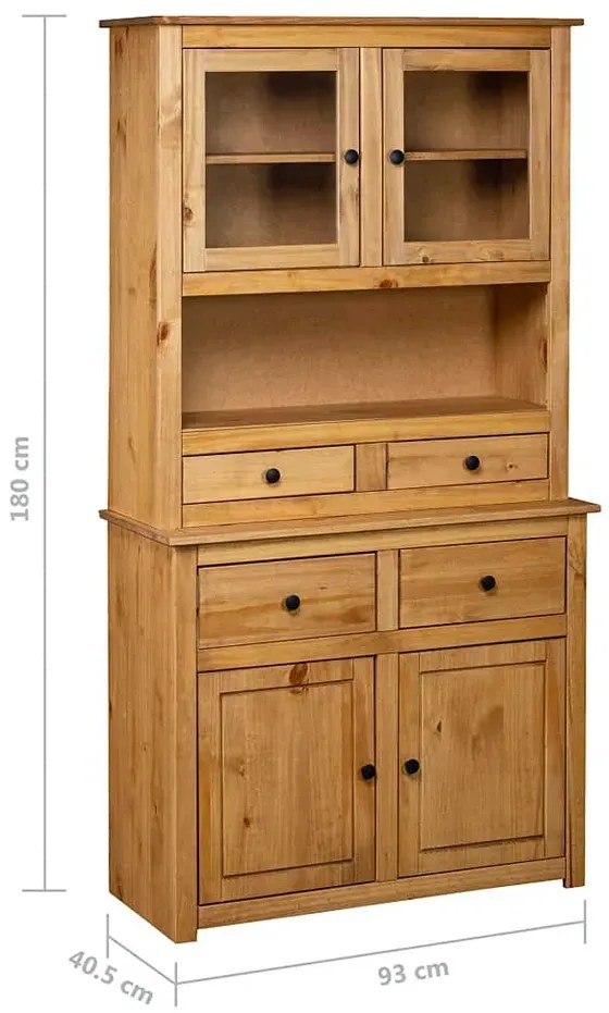Drewniany kredens w stylu vintage D7-P17