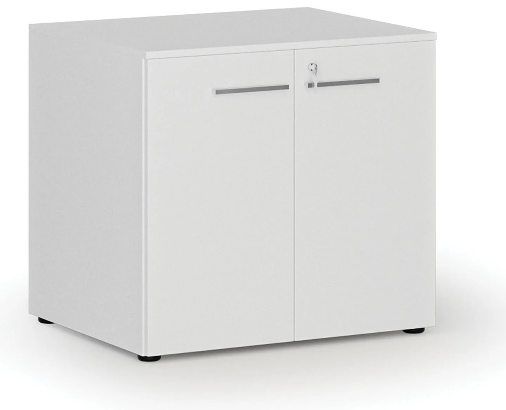 Szafa biurowa z drzwiami PRIMO WHITE, 800 x 640 x 735 mm, biały