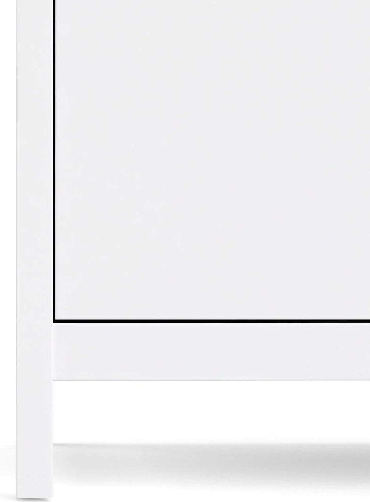 Elegancka szafa ubraniowa na nóżkach Madrid 2D biały mat