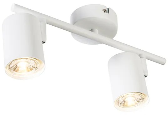 Nowoczesny reflektor biały w komplecie z 2 żarówkami WiFi GU10 regulowane - Jeana Nowoczesny Oswietlenie wewnetrzne