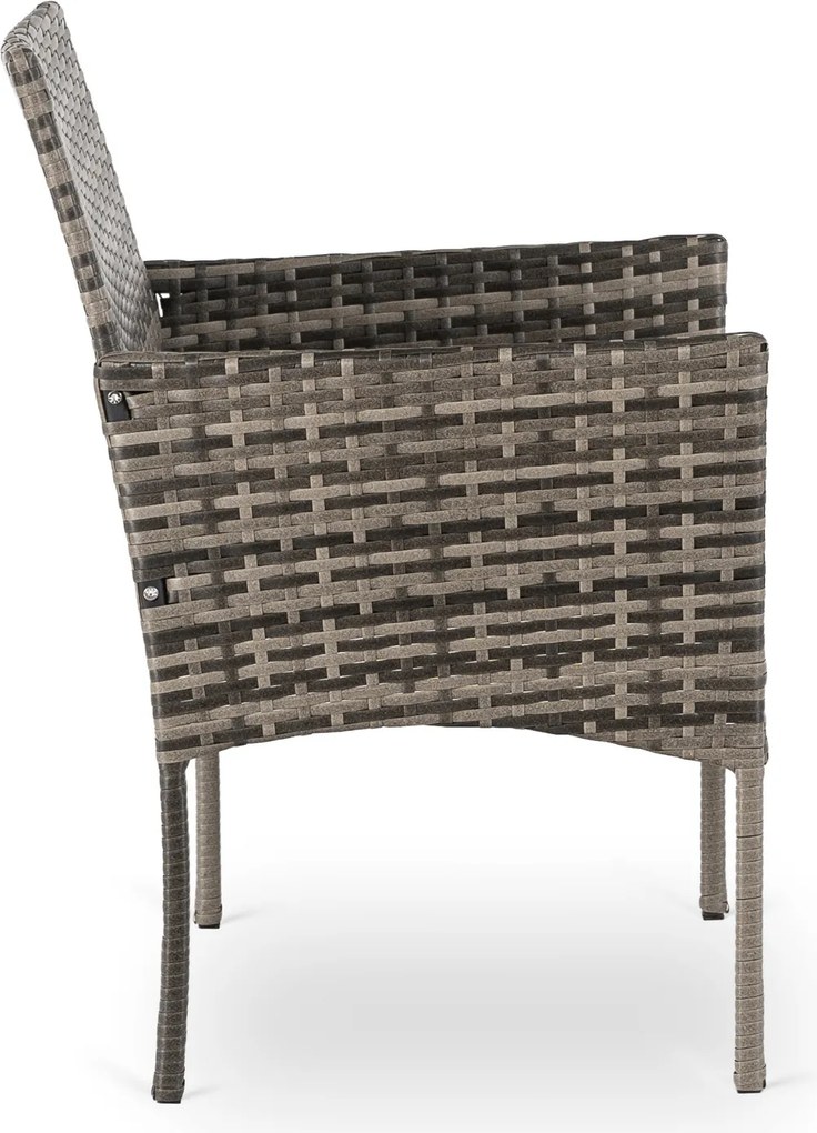 2x Krzesło Ogrodowe CORTO Szare Nowoczesne