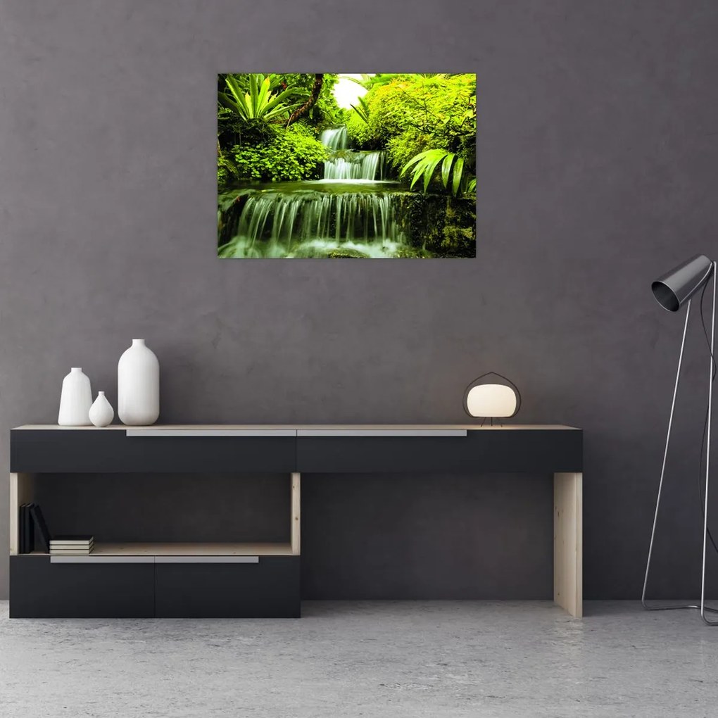 Obraz - Indonezyjskie wodospady (70x50 cm)