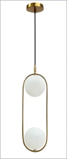 Złoty żyrandol wiszący w stylu glamour - M081-Axio