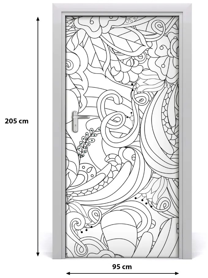 Naklejka samoprzylepna okleina Tło Zentangle
