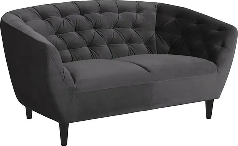 Ciemnoszara sofa welurowa - M0-N94