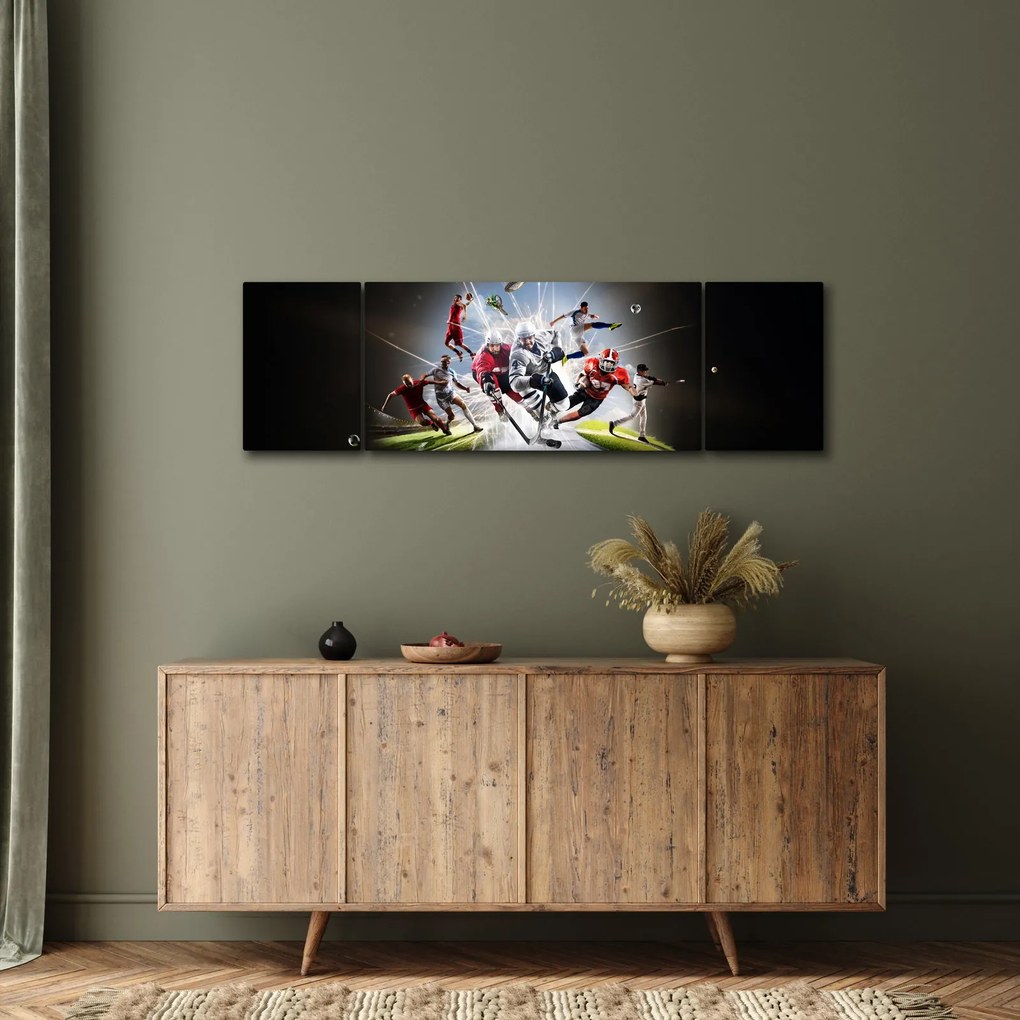 Obraz - Sportowcy (170x50 cm)
