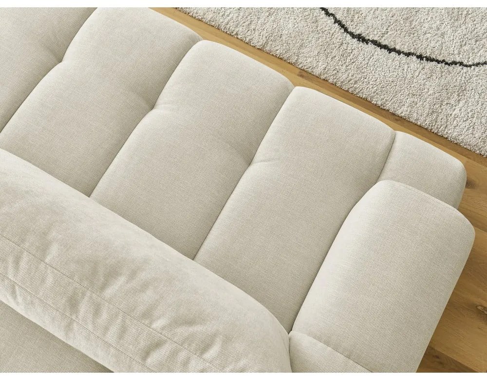 Beżowa rozkładana/ze schowkiem sofa 251 cm Fuji – Bobochic Paris