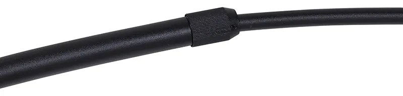 Nowoczesna lampa łukowa podłogowa czarna - XXL