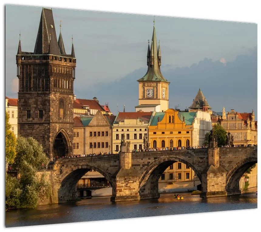 Obraz na szkle - Most Karola (70x50 cm)