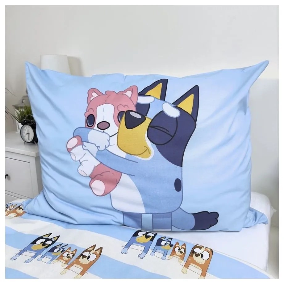 Bawełniana dziecięca pościel jednoosobowa 140x200 cm Bluey – Jerry Fabrics