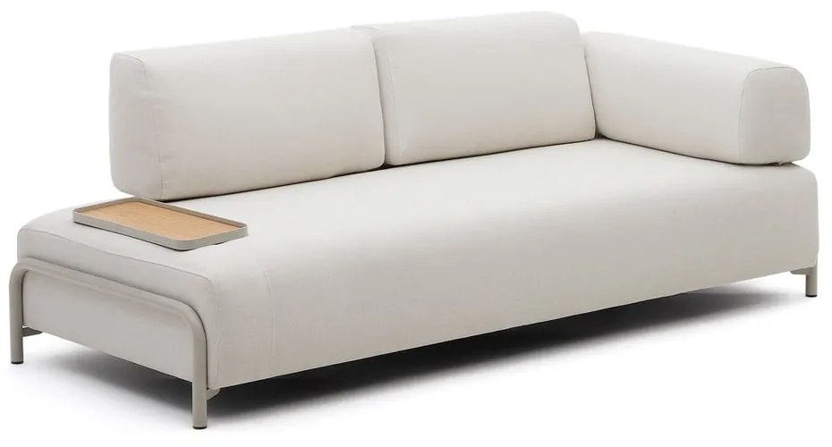 Beżowa sofa modułowa z tkaniny szenilowej 232 cm Compo – Kave Home