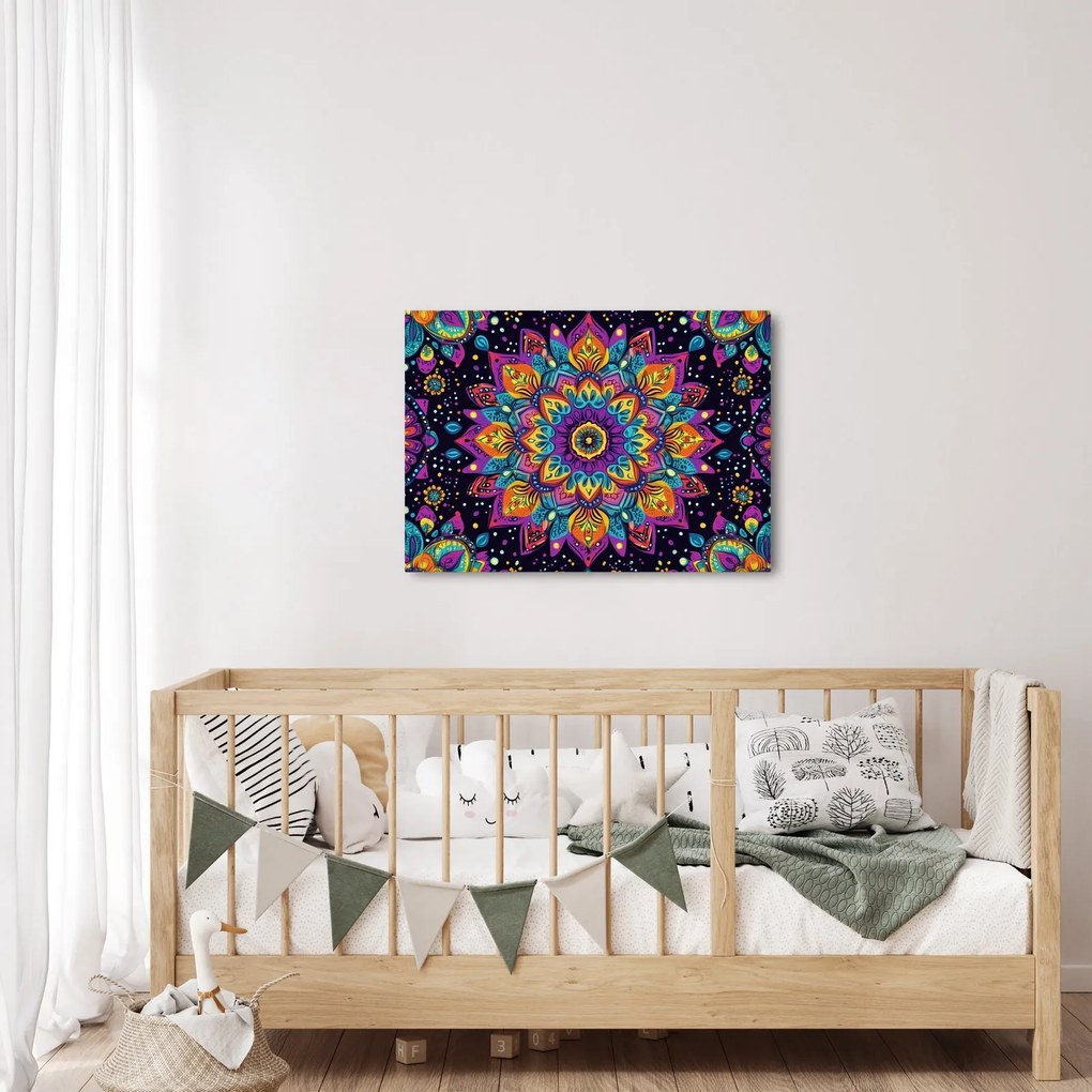 Obraz - Kalejdoskopowa mandala (70x50 cm)