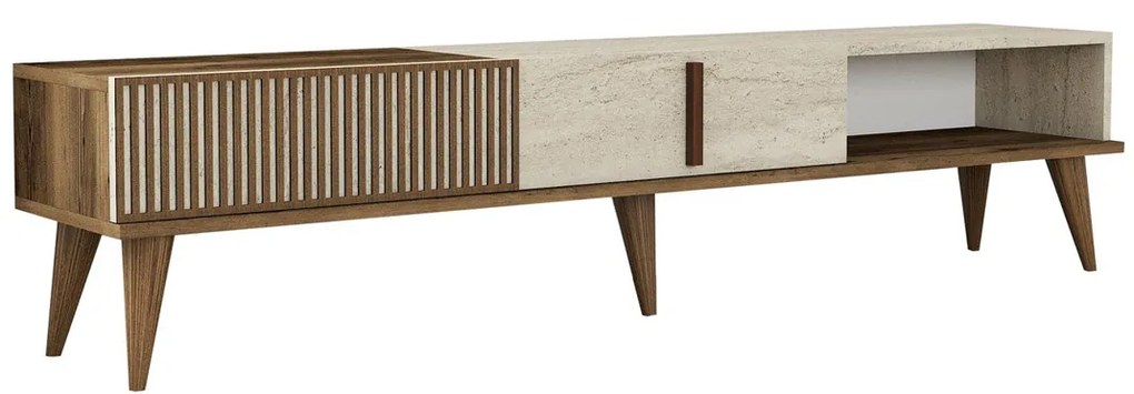 Stolik pod telewizor Milan Travertine