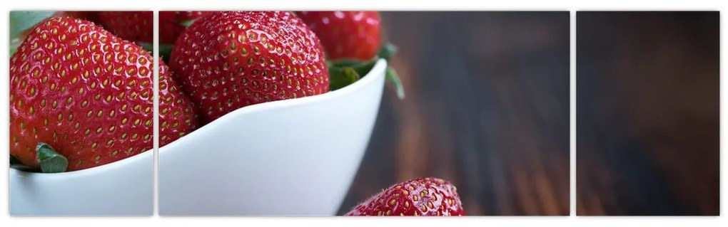 Obraz truskawek (170x50 cm)