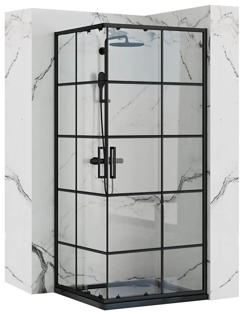 Kabina prysznicowa Rea Concept Black 90x90