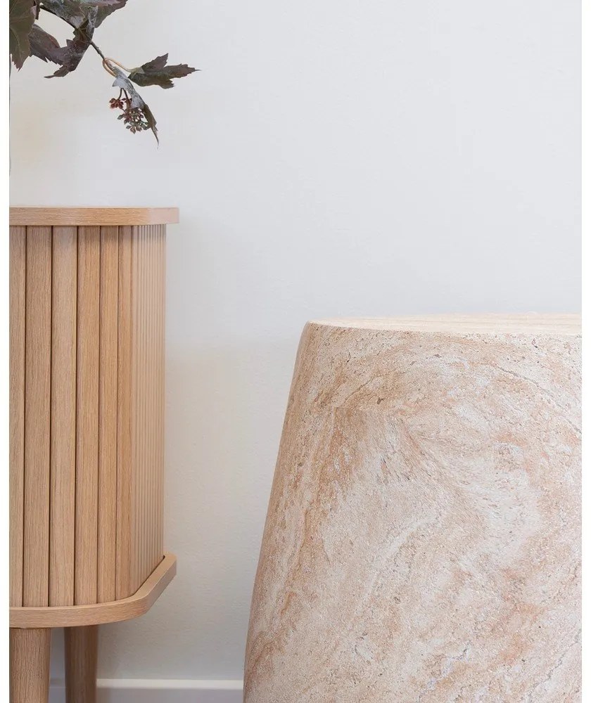 Kamienny okrągły stolik ogrodowy ø 47,5 cm Bonn – House Nordic