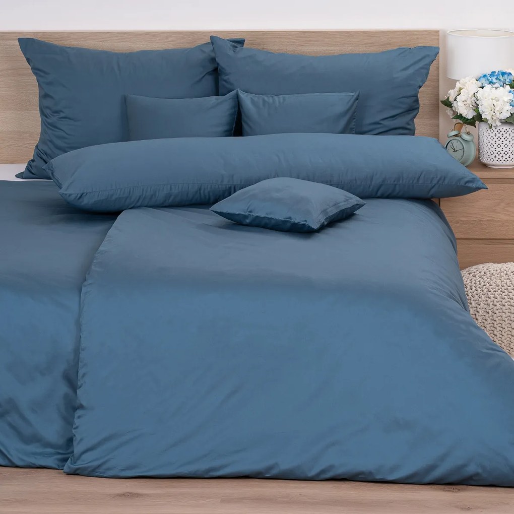 4Home Satynowa pościel Sea Blue, 140 x 220 cm, 70x 90 cm, 140 x 220 cm, 70 x 90 cm