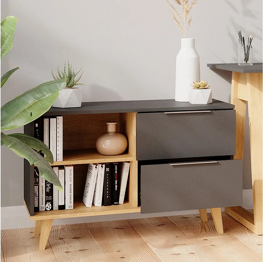 Lowboard antracyt 90x40x61 nautica