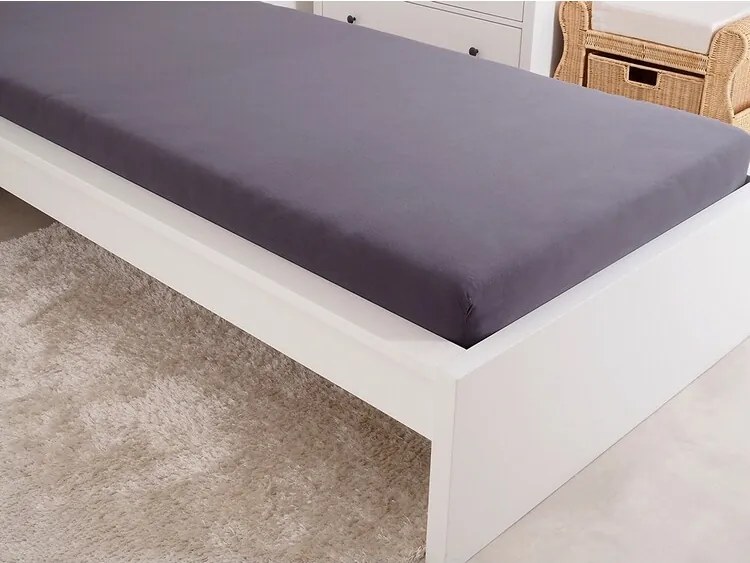 4Home prześcieradło jersey Ideal antracytowy, 90 x 200 cm