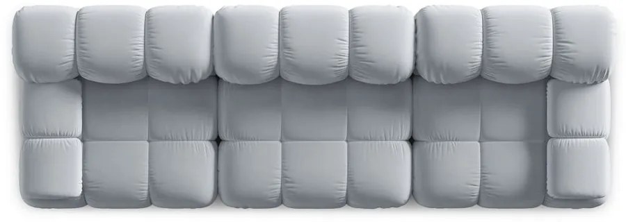 Jasnoniebieska aksamitna sofa 282 cm Bellis – Micadoni Home