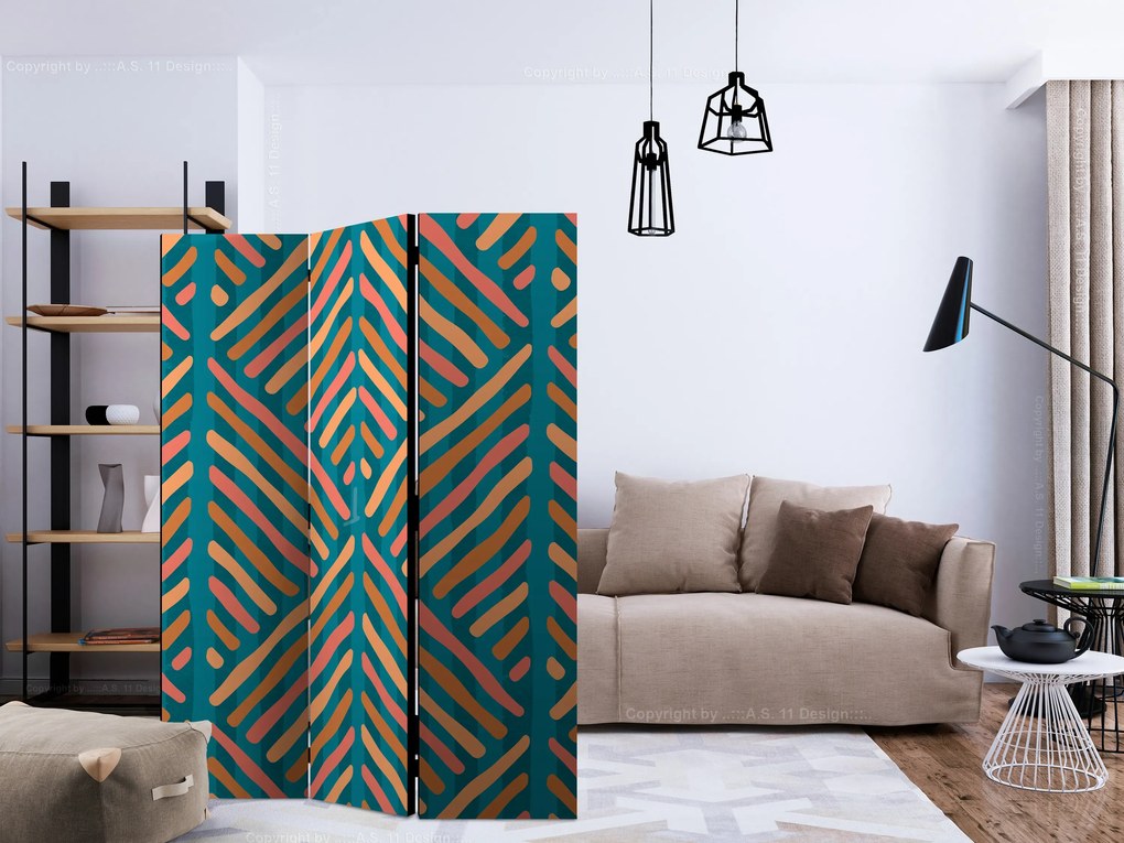 Parawan akustyczny Tła i desenie 135x172 cm 3-częściowy wielokolorowy ARTGEIST B