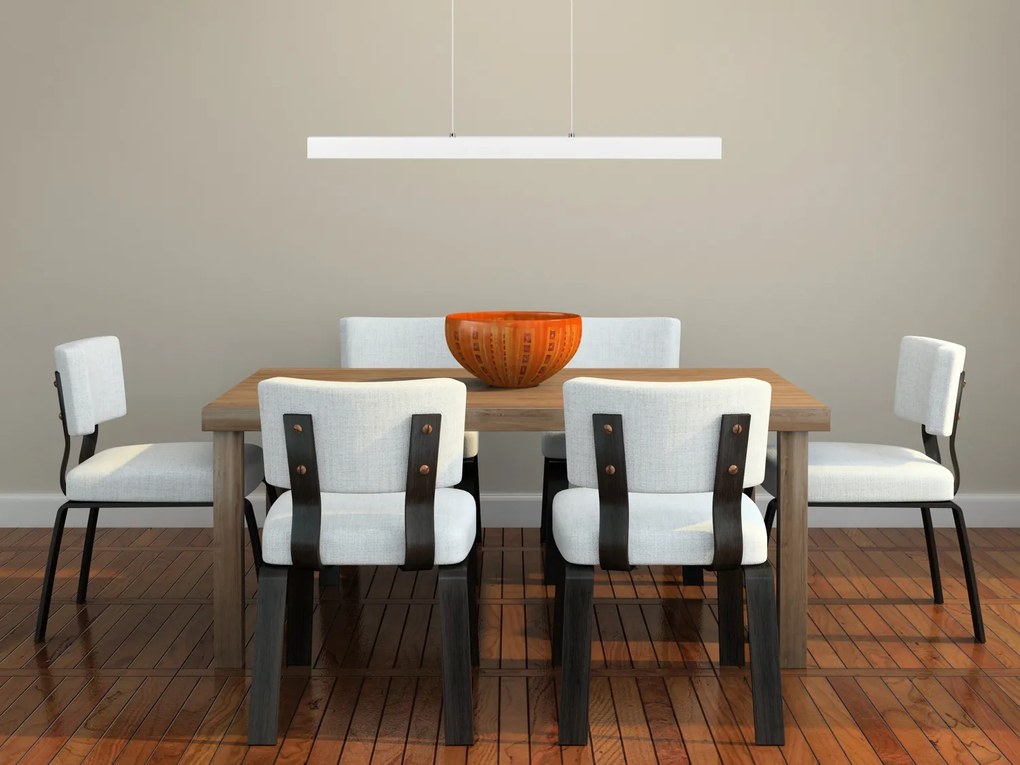 Biała lampa wisząca LED 80 cm z drewna jesionowego L80KB-4K-WEIß wymie