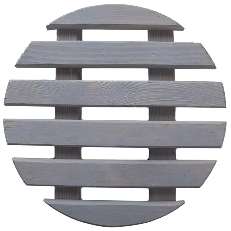 Drewniany kwietnik na kółkach ø 29 cm (wysokość 8 cm) Indoor – Esschert Design