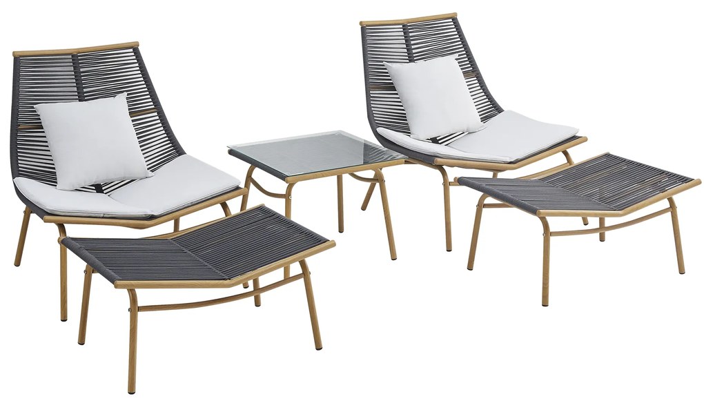 Zestaw mebli ogrodowych Audrey brązowy PATIO