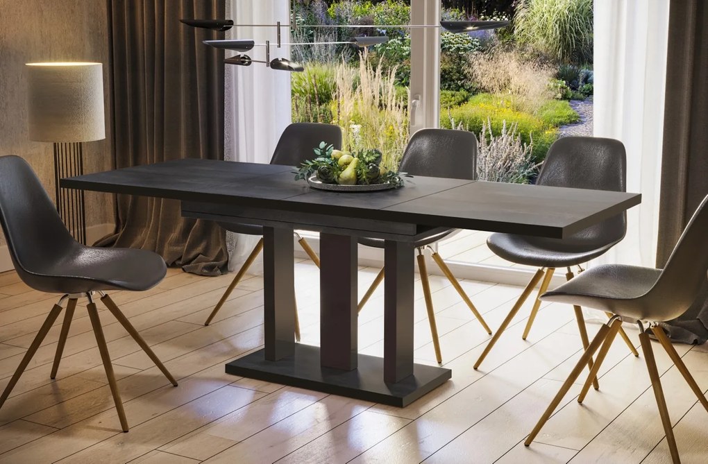 Stół Appia Black 210 rozkładany od 130 do 210 cm