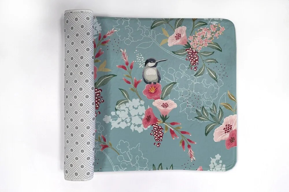 Dywanik pod prysznic Dywanik pod prysznic Kwiaty Ptaki