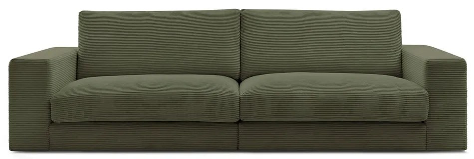Zielona sztruksowa sofa 274 cm Leonard – Bobochic Paris