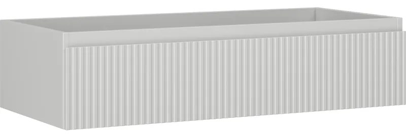 Mexen Rivel szafka łazienkowa podumywalkowa 100 cm, 1 szuflada, ryflowana , szara mat - 91A20-10023-1-BF62